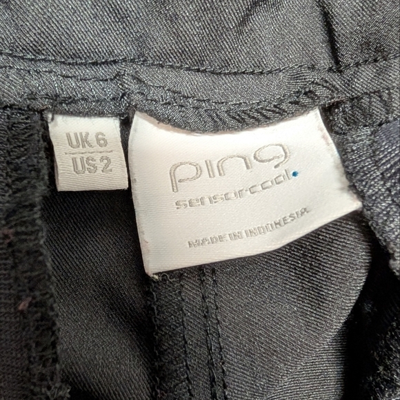 PING (size 2) Sensorcool Pleated Black Golf Pants - Picture 4 of 8